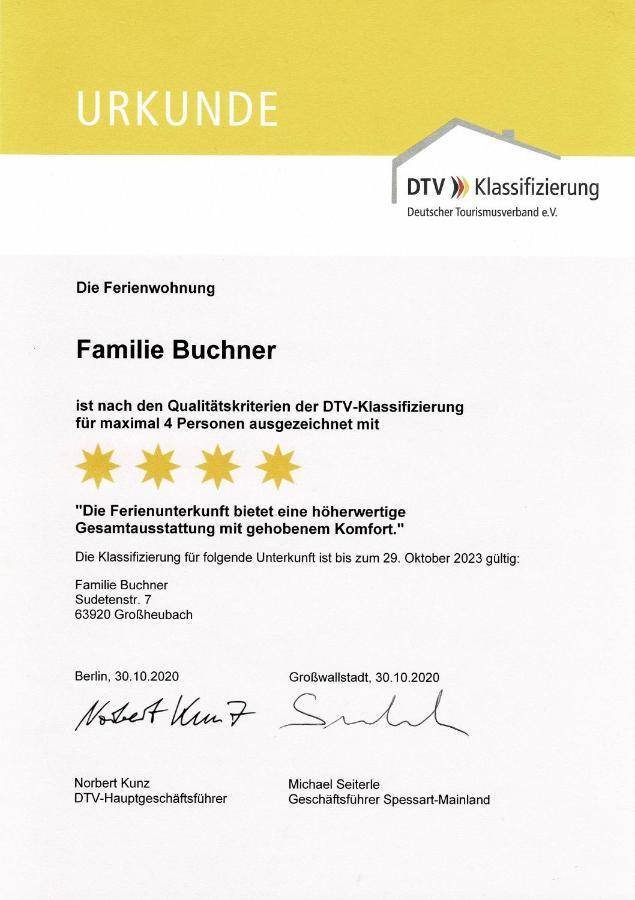 Ferienwohnung Familie Buchner Grossheubach Ngoại thất bức ảnh